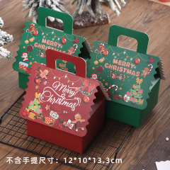 新年のヨーロッパ風ヌガー・チョコレート包装箱、クリスマスのジンジャーブレッドハウス型キャンディ・クッキー箱