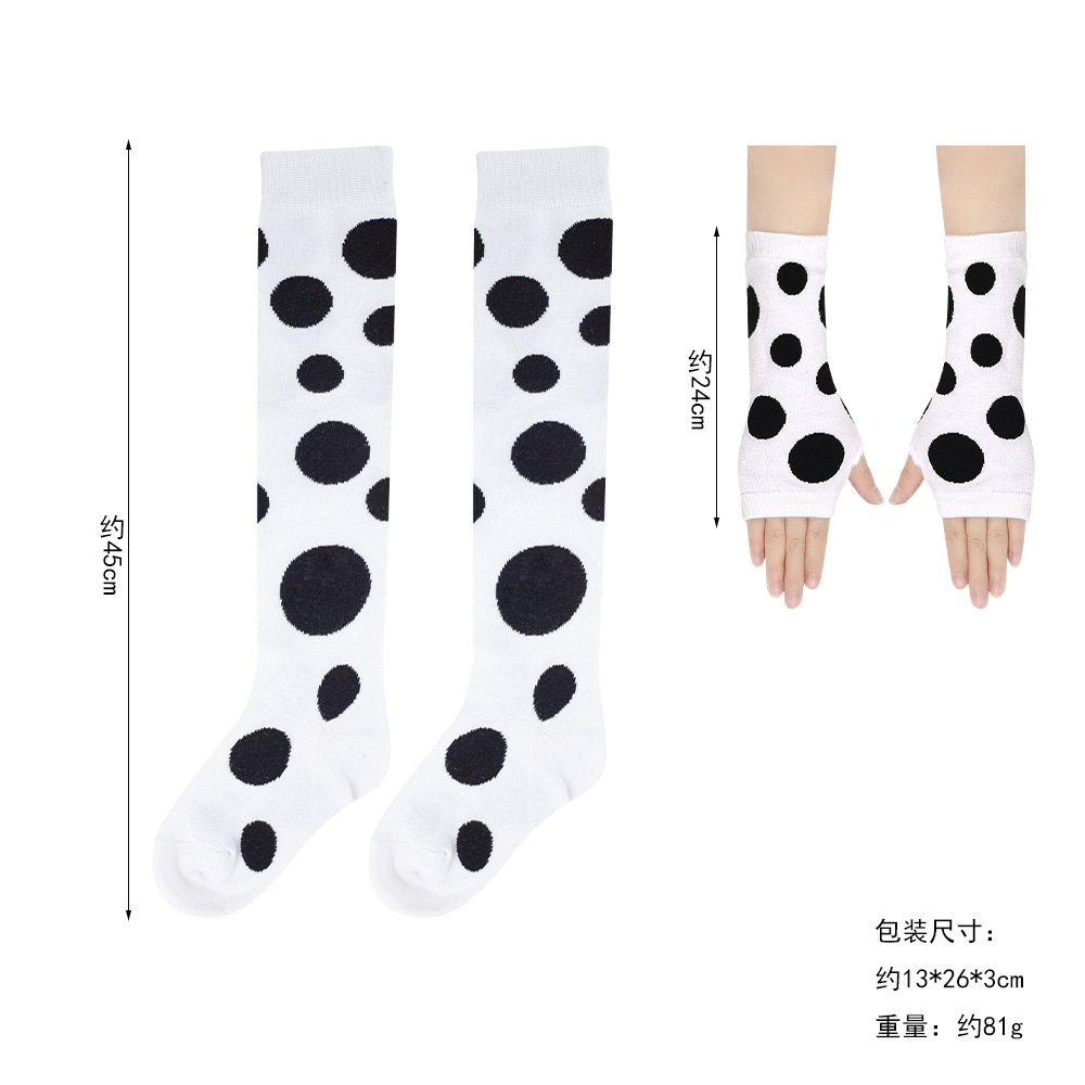 Calcetines con mangas manchadas