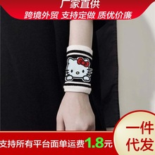 网红腕带少女心健身防扭伤手指套暗黑系HelloKitty猫运动专用护腕
