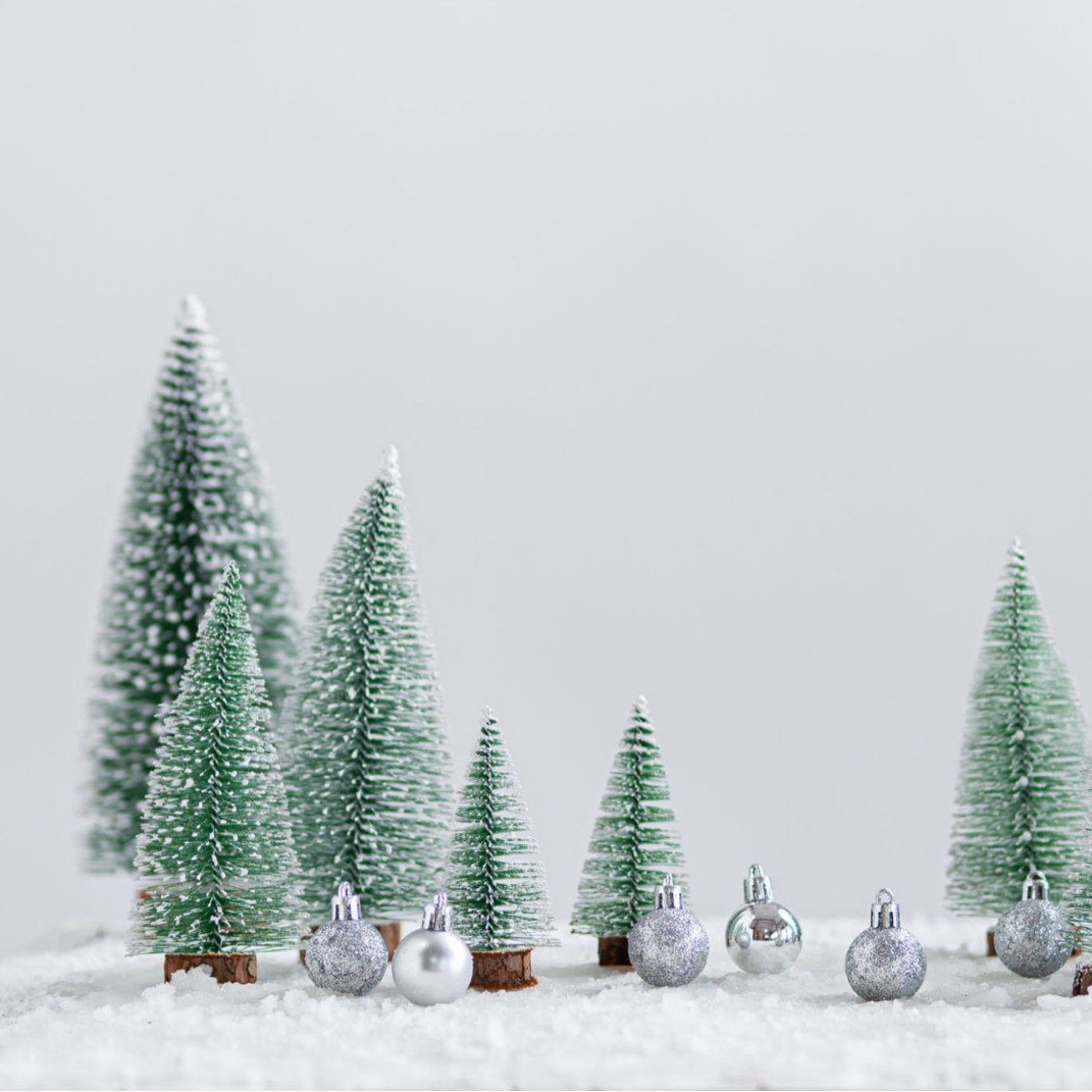 Decoración de Navidad decoración de árbol de Navidad mini imitación de cedro aguja árbol de mesa bar decoración de centro comercial