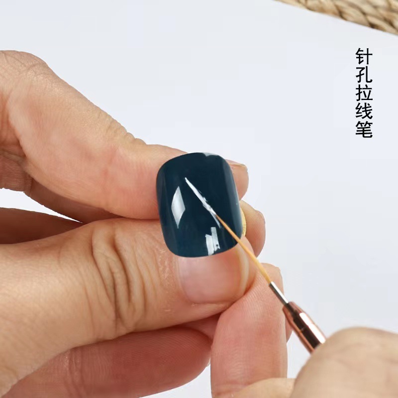 Cross-border nuevo tubo de aguja de uñas pluma de dibujo ultra-fino gancho pluma línea pintada tienda de uñas cepillo especial solo