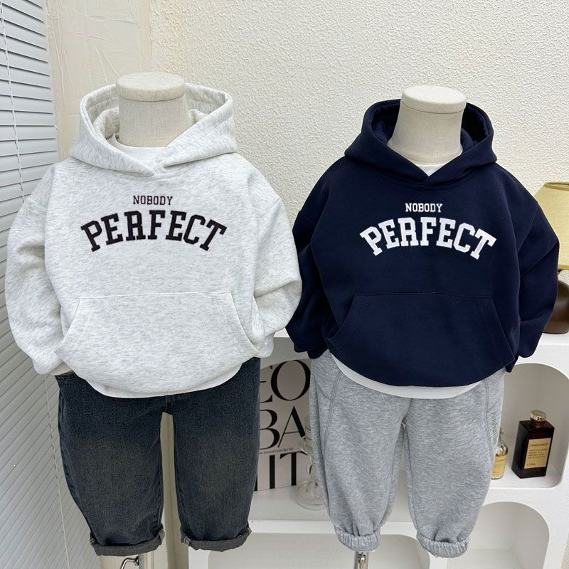 2026 New Style Children's Hooded Sweatshirt for Boys, Spring and Autumn, Stylish and Versatile Top for Middle and Large Children, Korean Style, Thin and Trendy Children's Clothing