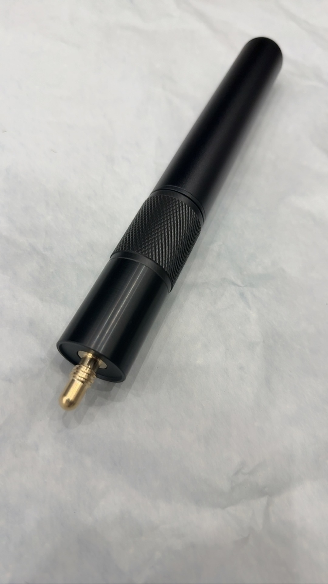 Round head all black extended handlebar (unlabeled) telescopic style