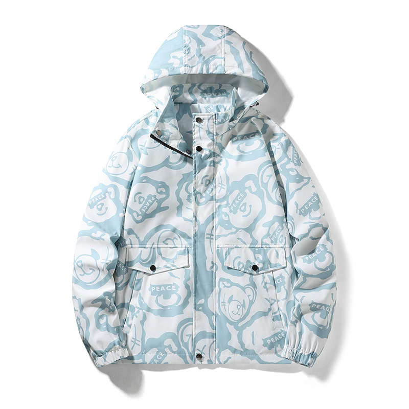 Men's Clothing spring and autumn styles, trendy brands, youth hooded windproof jackets_voghion.com