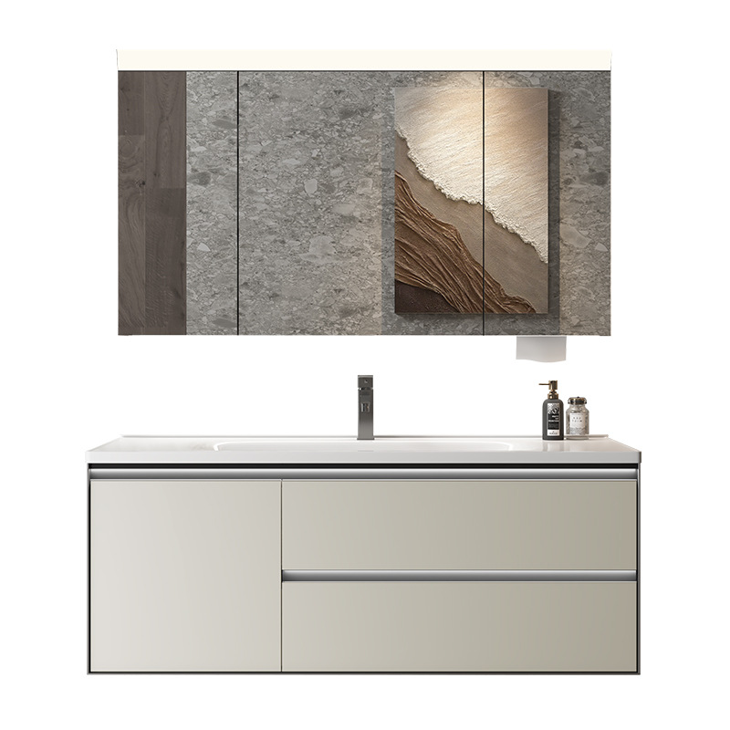 Roble Hangzhou fuente fábrica de metal cubierto con lámpara de borde de caucho madera pintura gabinete de baño combinado en una bañera gabinete de baño