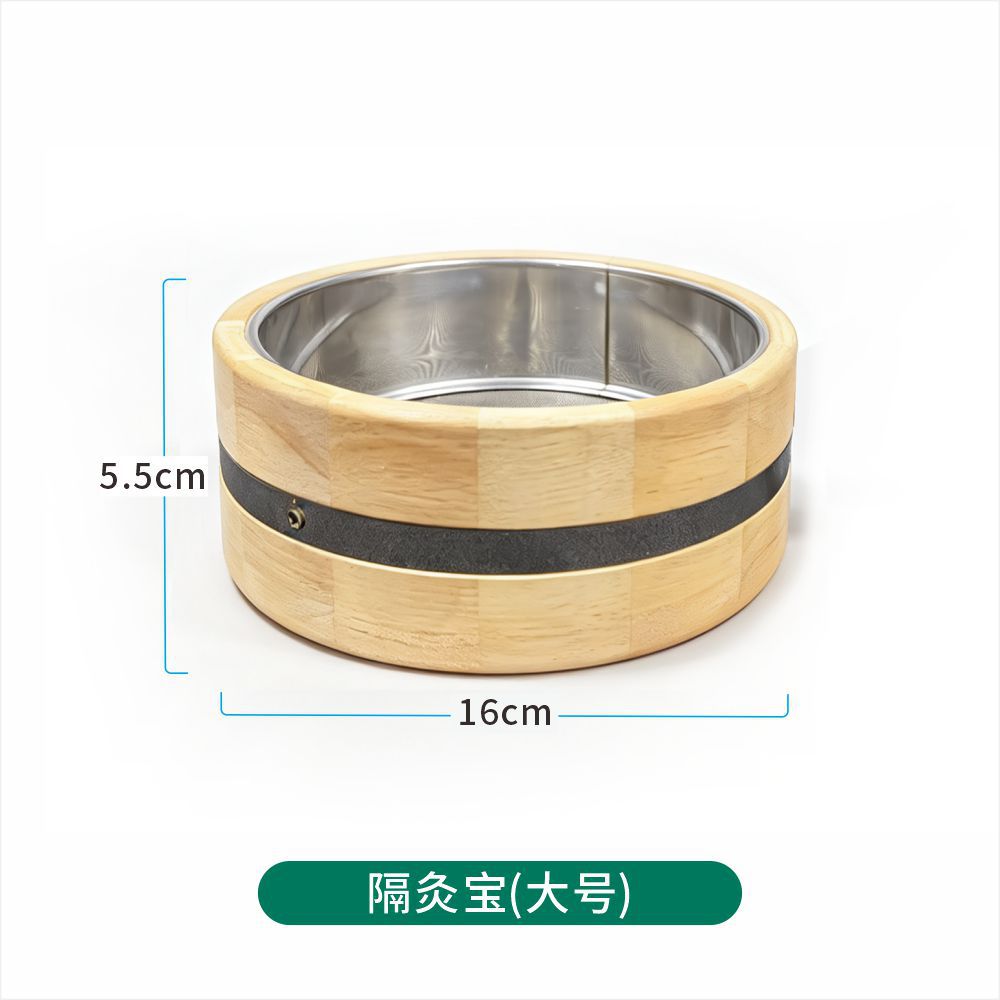 Moxa Burner Holder Ginger Moxibustion Tool Solid Wood Stand for Traditional Moxa Therapy in use