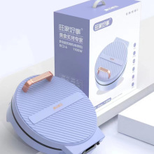 旺家好事34CM电饼铛家用双面加热烙饼锅新款不粘煎烤机悬浮加深款