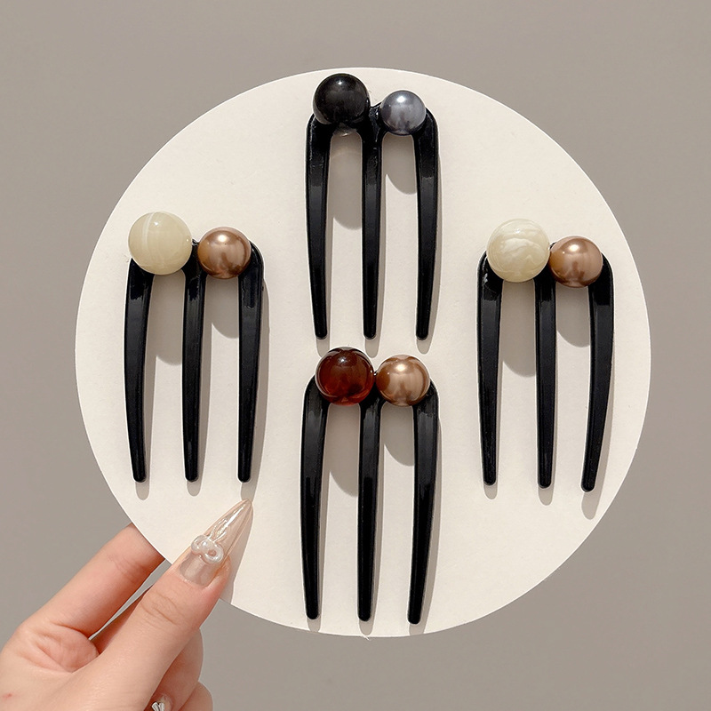 Pullets cabeza de pelo artefacto en forma de U estilo clásico de alto nivel Guo Feng placa de pelo pinzas de pelo chinesa cheongsam accesorios toques de cabeza