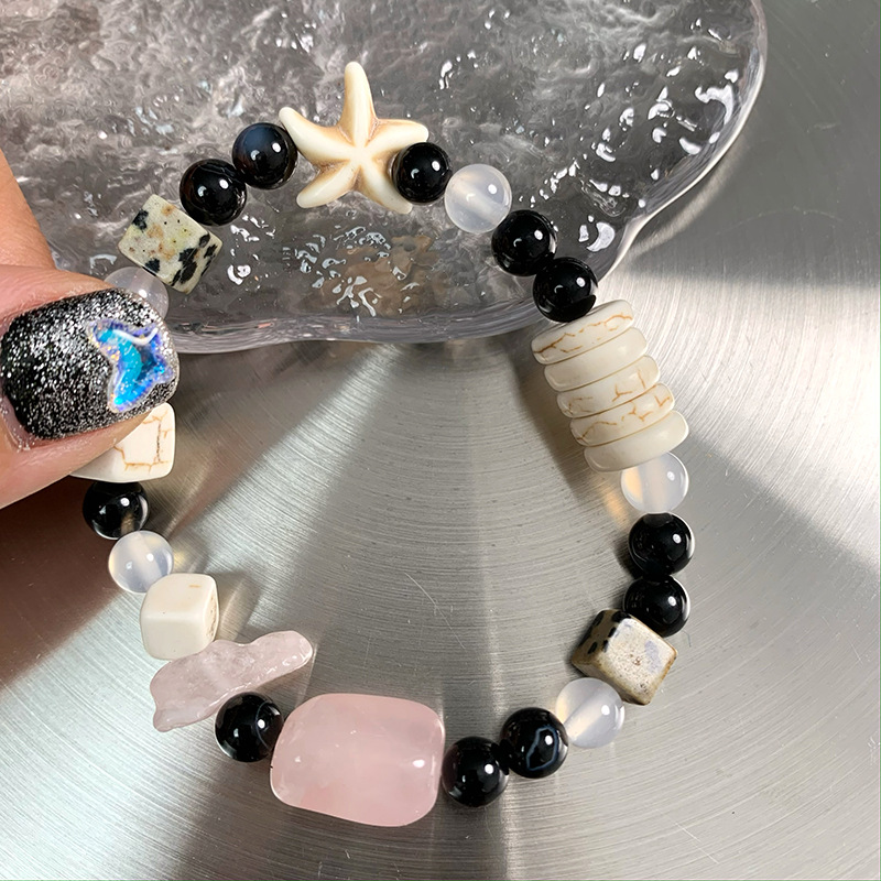 Beach Geometric Agate Beaded Bracelets