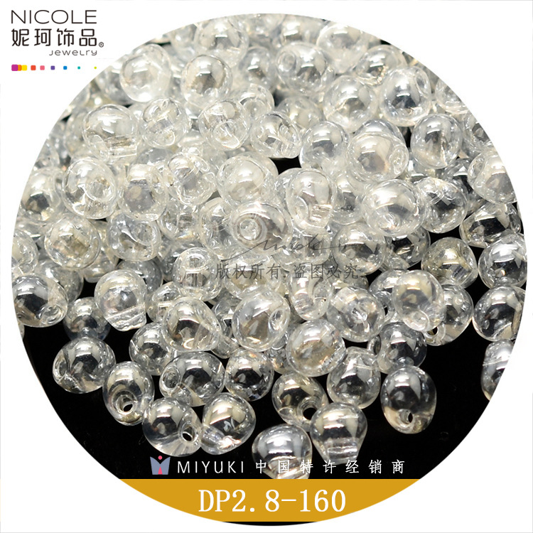 Japón MIYUKI yuxing DP2.8MM gota de agua granos del arroz transparente serie 10gDIY accesorios la joyería pulsera accesorios