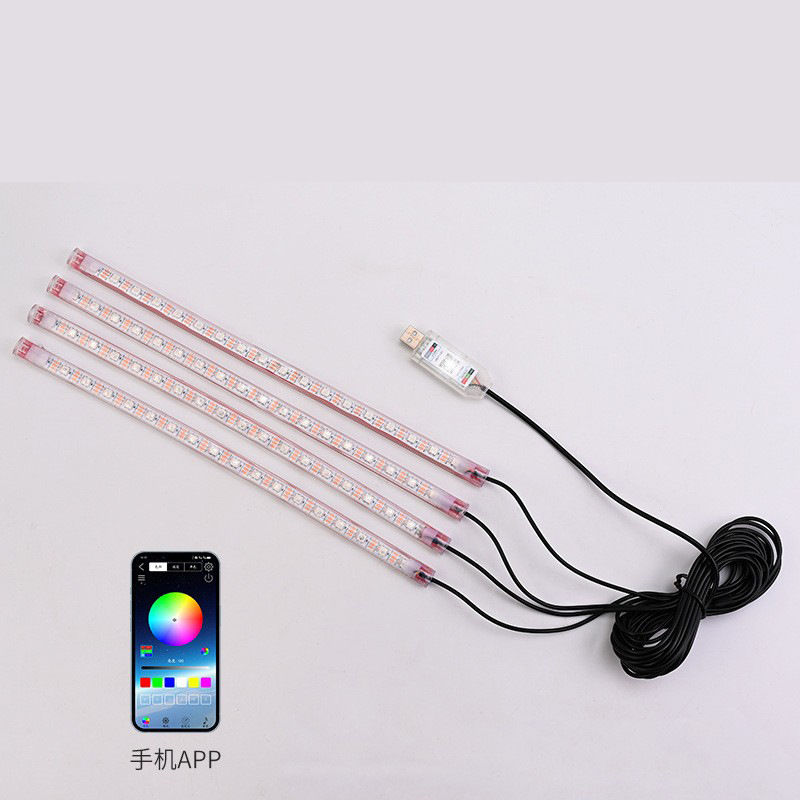 Luz de atmósfera de automóvil interior LED colorido luz de atmósfera lámpara de decoración de pie lámpara de pie lámpara de ritmo