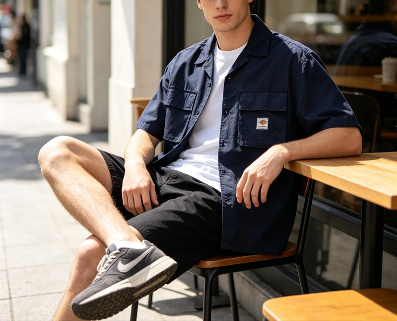 22SS Spring/Summer New Carhartt Short-Sleeve Cardigan with Workwear Pockets, Versatile Casual Loose-Fit T-Shirt for Trendy Men 22SS Spring/Summer New Carhartt Short-Sleeve Cardigan with Workwear Pockets, Versatile Casual Loose-Fit T-Shirt for Trendy Men