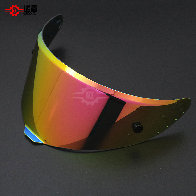 Suitable for Morex R50S/R50S Pro Helmet Lenses, Anti-Fog Stickers, Color-Changing Films, Aurora Electroplating, Suitable for Day and Night Use