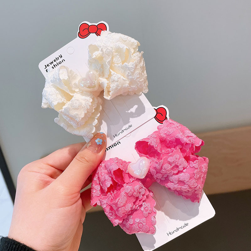 Accesorios para el cabello de primavera para niños amor arco horquilla femenina Cabeza trasera temperamento horquilla clip pico clip chica tocado