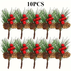 松針ミニクリスマスツリー部品ギフトボックス装飾シミュレーション花クリスマス装飾アクセサリー松果松針
