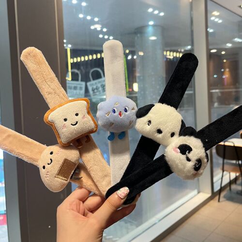 New Children's Plush Cartoon Snap Circle Star Kirby Cute Couple Bracelet Korean Version Female Doll Wedding Gift