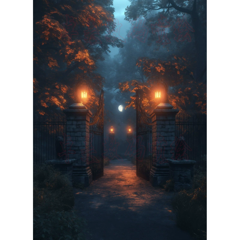 Manufacturer Halloween horror new party party festival layout warm photo photography hanging background cloth