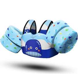 跨境热销卡通幼儿游泳手臂圈浮圈游泳圈救生衣宝宝水袖浮力背心定