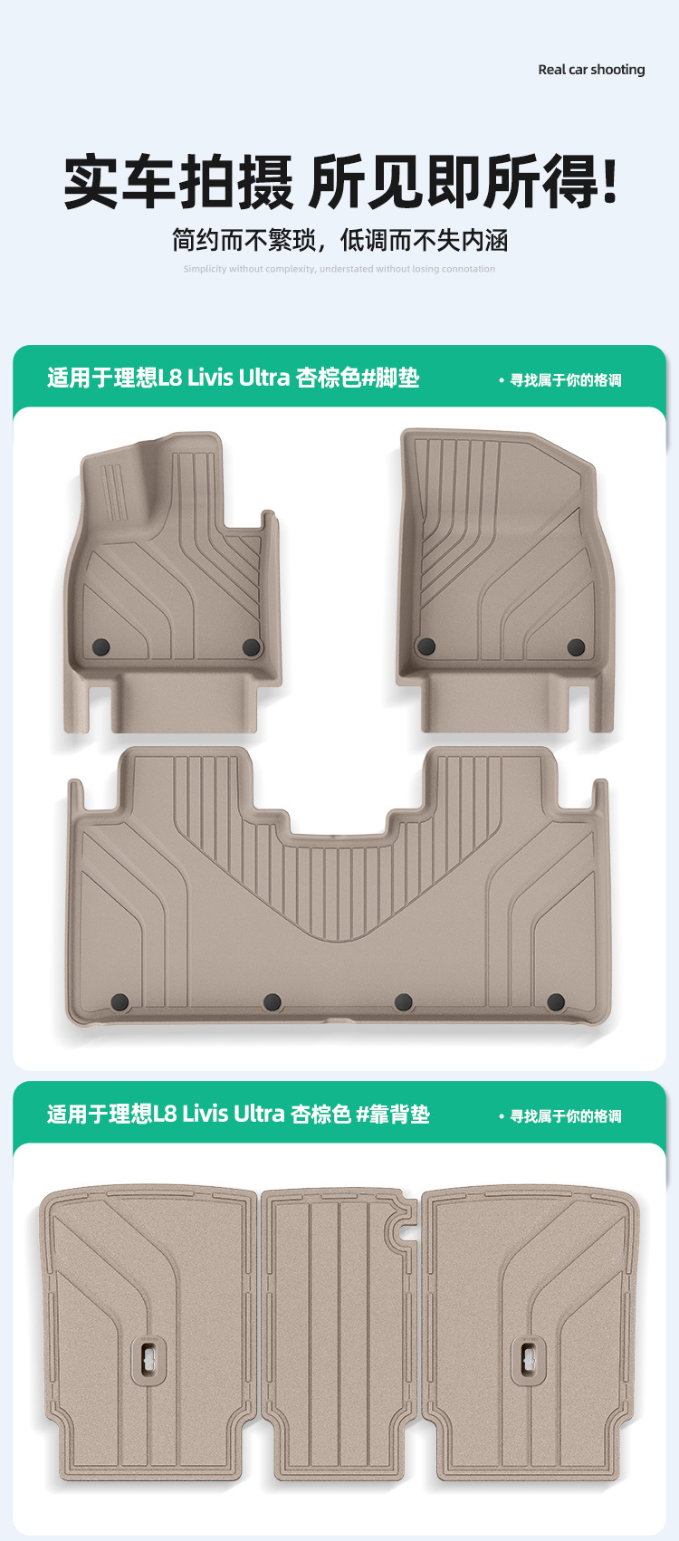 Suitable for 26 Models of Ideal L8 Livis/Ultra Car Floor Mats, Special Tpe Floor Mats and Trunk Mats