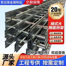 成都工廠熱鍍鋅梯式電纜橋架槽式梯式托盤式大跨距工程項目按需訂