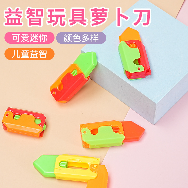 New mini radish knife trembles with 3d gravity knife student prizes toys wholesale kindergarten gifts