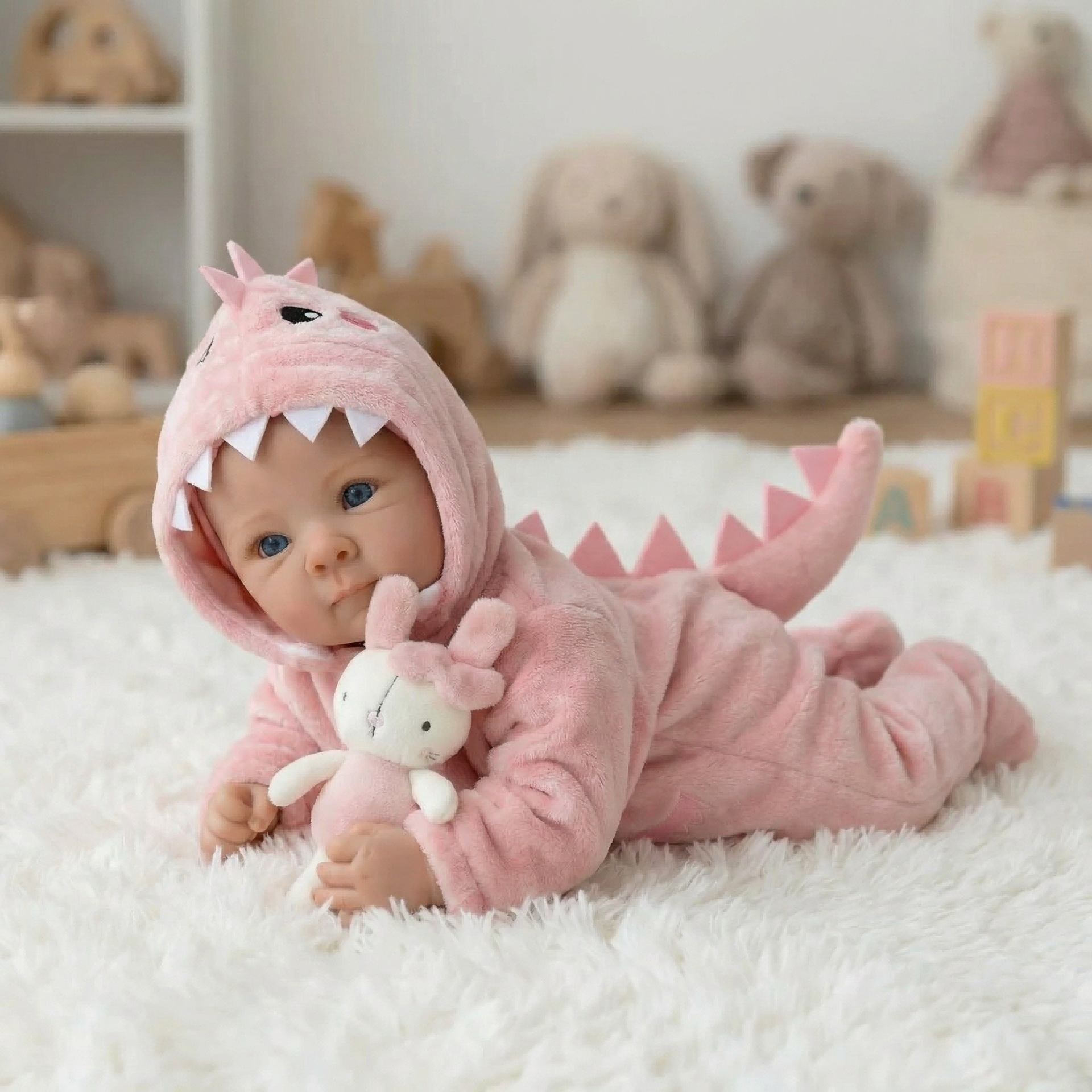 18 pulgadas polvo Dinosaur Jumper Bettie muñeca de simulación de comercio electrónico transfronterizo suministro de regalos de vacaciones para niños