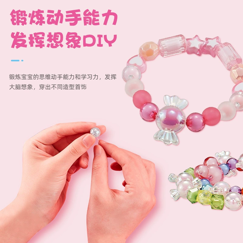 Rotating beaded bracelet, toy, set with beads, handmade, (Cross-border trading), wholesale