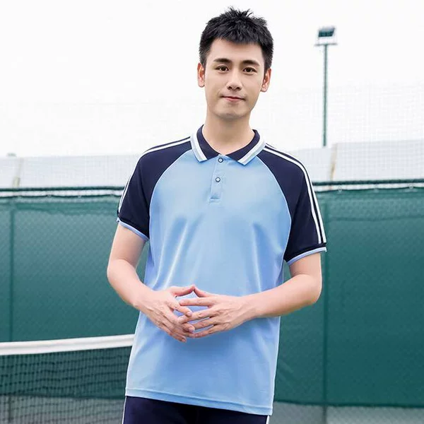 8855 blue short sleeves