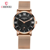 Light and thin fashionable waterproof quartz watches stainless steel for beloved suitable for men and women, suitable for import