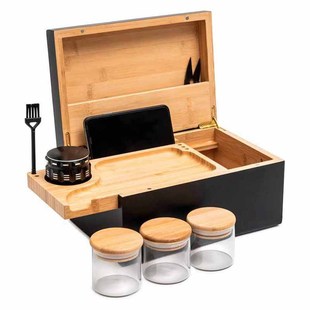 Bamboo Grinder Storage Box Bamboo Tobacco Storage Box Bamboo Box Smoking Accessories Box Wooden Packing Box