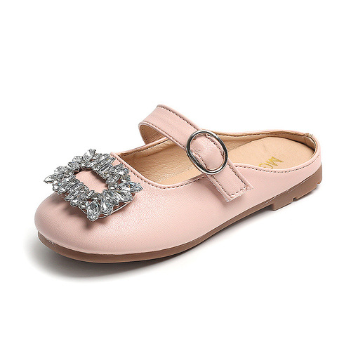 Children's Baotou Half Slippers Girls' Summer Outerwear Fashion Sandals Princess Style Mary Jane Style Girls' Shoes