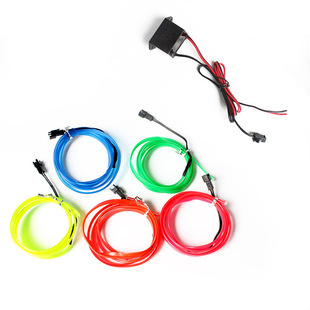El Cold Light Strip Edge Luminous Strip 1- 5m Strip Atmosphere Light Led Flat Strip Car Atmosphere Colored Light El Cold Light Strip