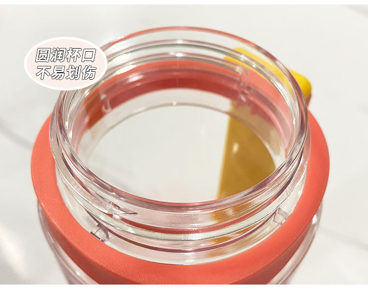 Korean high appearance level couple plastic cups 2021 summer fashionable and trendy color matching straw water cups for women, one-piece consignment pic 23