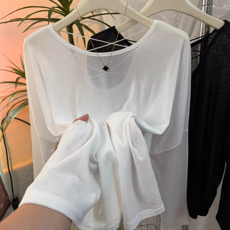 Snowflake Cotton Cool Sun-Protective Backless Hollow-Out Top for Women 2026 Summer New Niche Air-Conditioning Cover-Up Upf50+