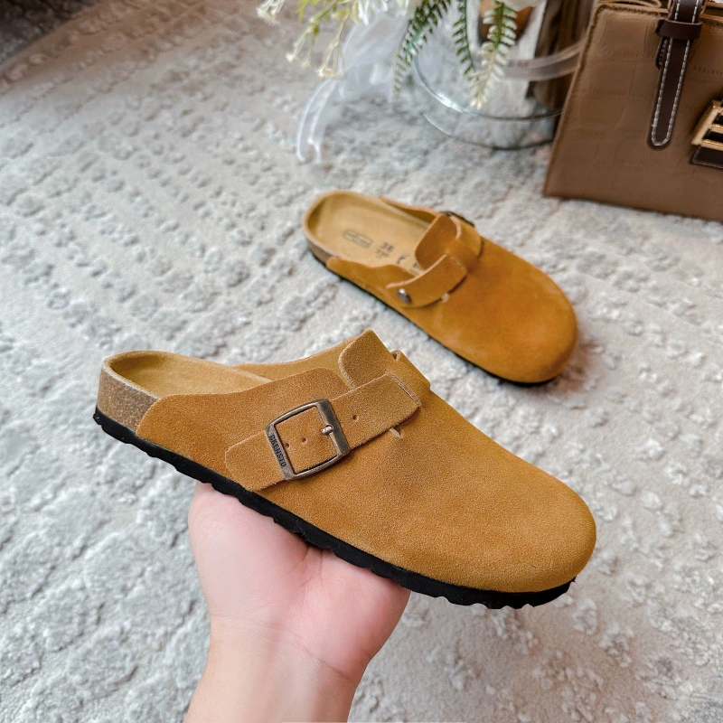 Покупные мужские и женские Birken обувь из натуральной кожи BK, лето 2025, новая толстая подошва, один стиль, обувь с пробкой для улицы