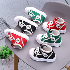 Girls' shoes 2022 new spring and autumn children's canvas shoes high-top boys' and middle-aged breathable sneakers baby toddler shoes