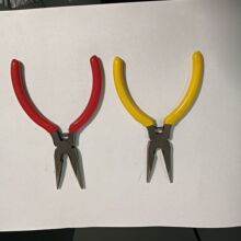 DIY钳子钳夹子5寸尖嘴钳老虎钳不锈钢平口斜口绝缘升级扁口平头