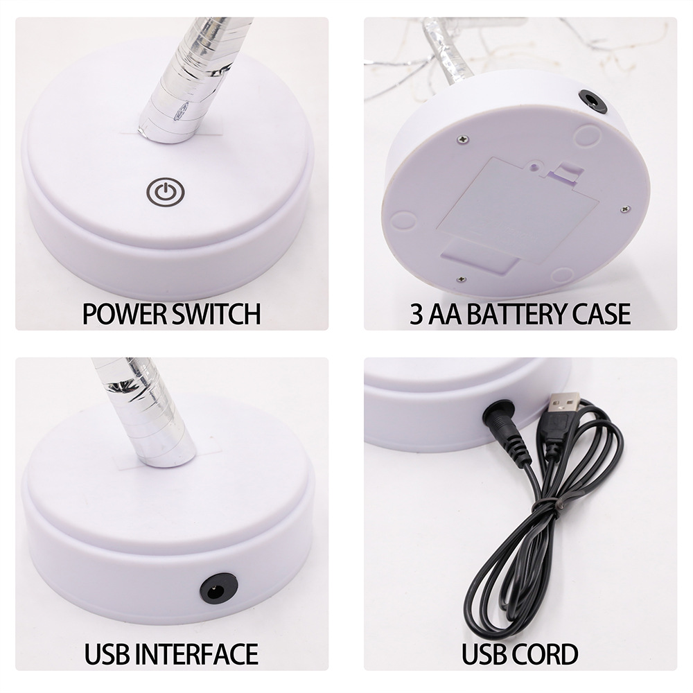 Nuevo control remoto RGB luz del árbol de Amazon LUZ DE Navidad LED de alambre de cobre grano de arroz luz del árbol de la noche estrellada luz de la secuencia