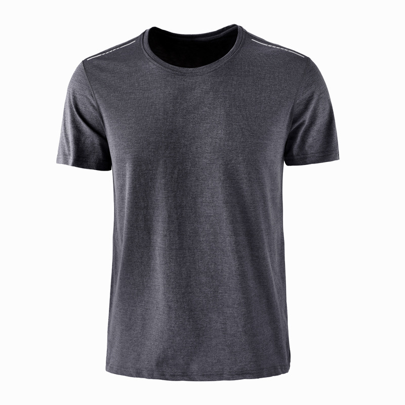 Al aire libre caminata rápida ropa de secado camiseta deportiva casual camiseta elástica de manga corta camiseta de maratón impresión camiseta