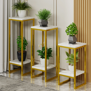 Light Luxury Flower Shelf Living Room Multi-Layer Floor-Standing Simple Modern Balcony Indoor Pothos Storage Rack Flower Pot Rack