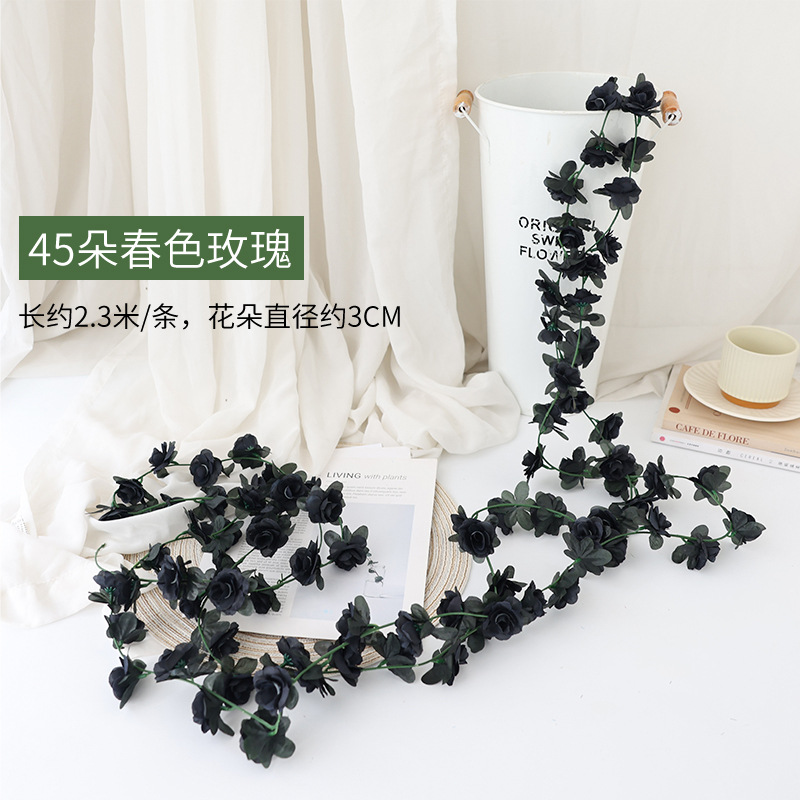 45 spring roses black