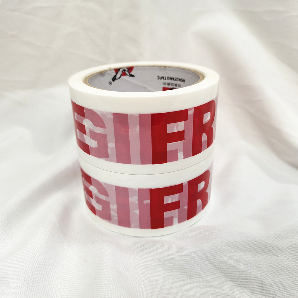 Cinta frágil (inglés) 48 mm x 66 m Etiquetas de advertencia logística para embalaje de paquetes