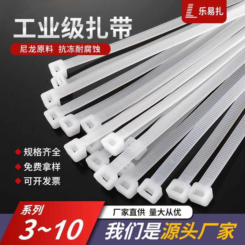 Factory wholesale self-locking nylon tie 3*150*4*200*5*250*8*300 plastic tie