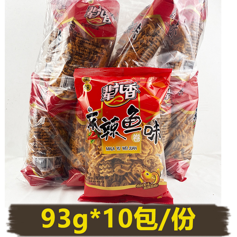 매운 생선 맛 롤 [93g 매운 맛] 10 팩