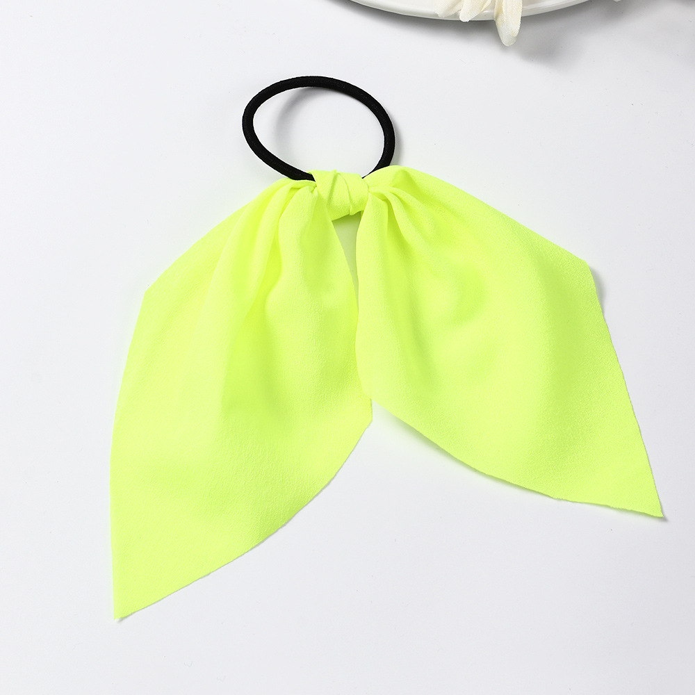 Korean style Silk Streamer Pure Color Bow Hair Ropepicture9