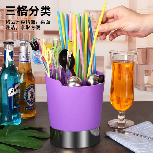 Bar dispensing box, straw holder, straw tube, chopstick bucket, straw box, mixing stick, spoon, spoon, tableware dispenser
