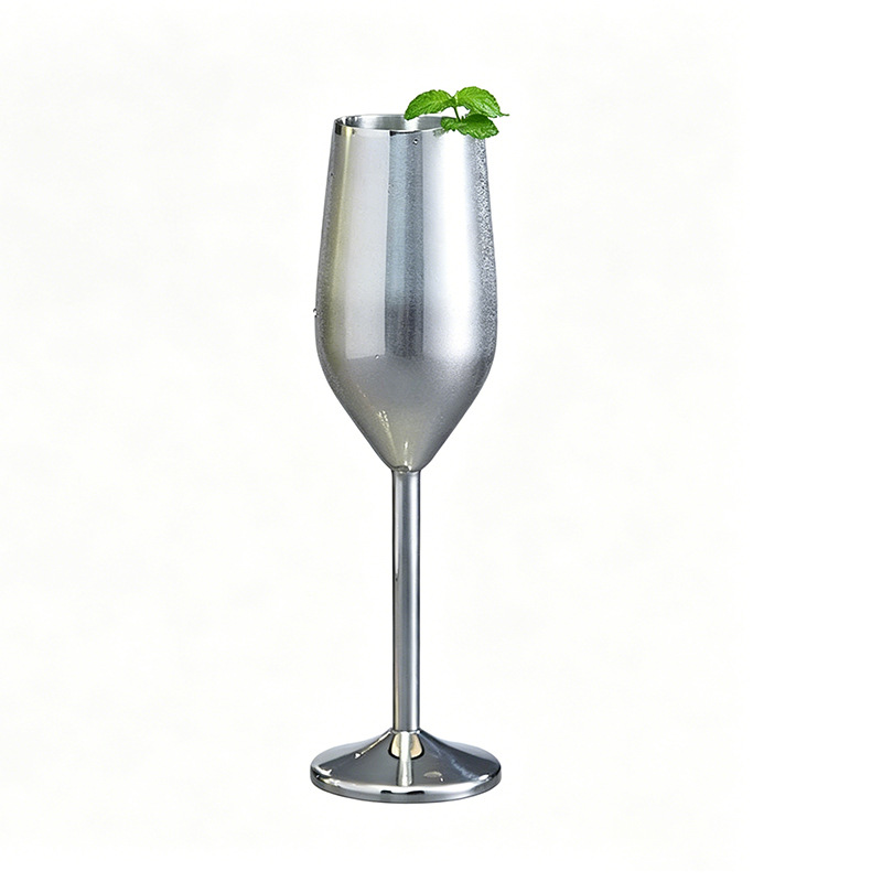 Juego de copas de vino de acero inoxidable transfronterizas, copas de vino y cócteles de alta gama, copas de champán personalizadas, personalización transfronteriza.