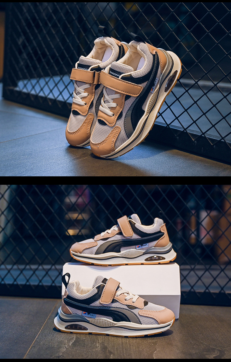 Boys' sports youth sneakers, spring 2023 new children's mesh soft soled boys' Forrest Gump shoes, running_voghion.com