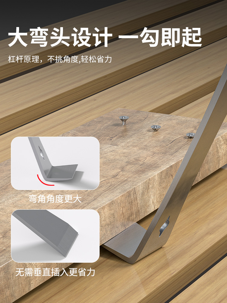 ✅撬棍木工不锈钢扁平起钉器大工业级多功能高硬度家用工具撬