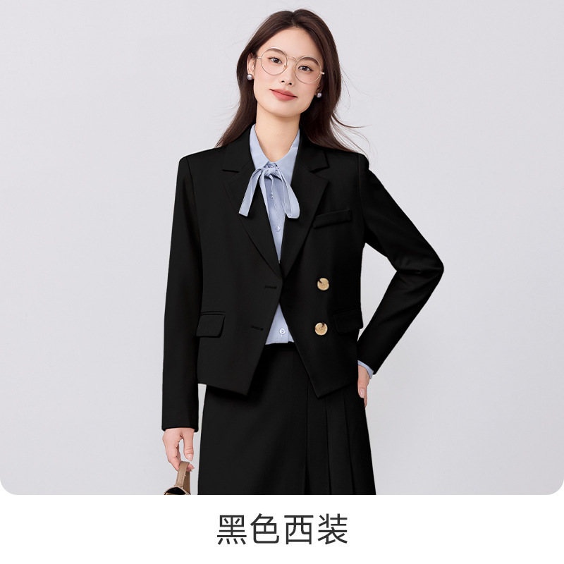 面试西装外套女春秋2025职业正装通勤职场教师穿搭小个子西服套装|undefined